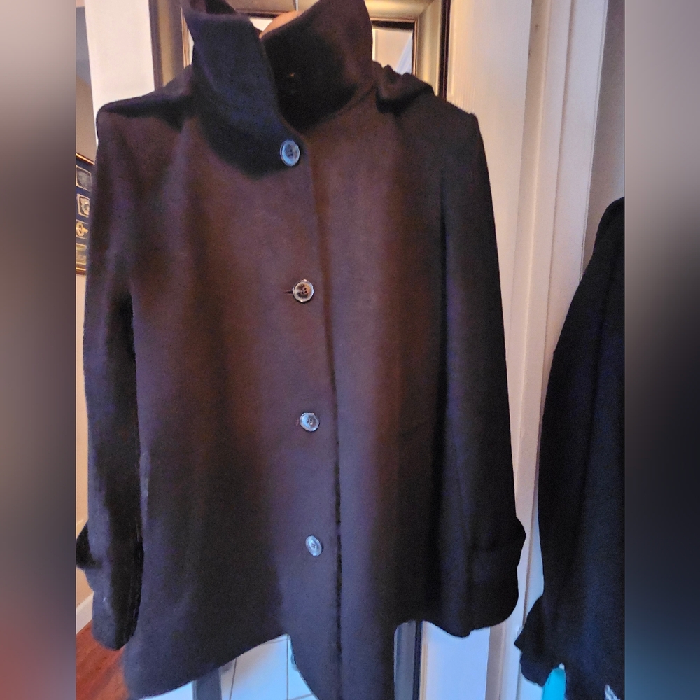 Lauren Ralph Lauren Women's Hooded A-Line Coat Size 12 - Picture 11 of 11
